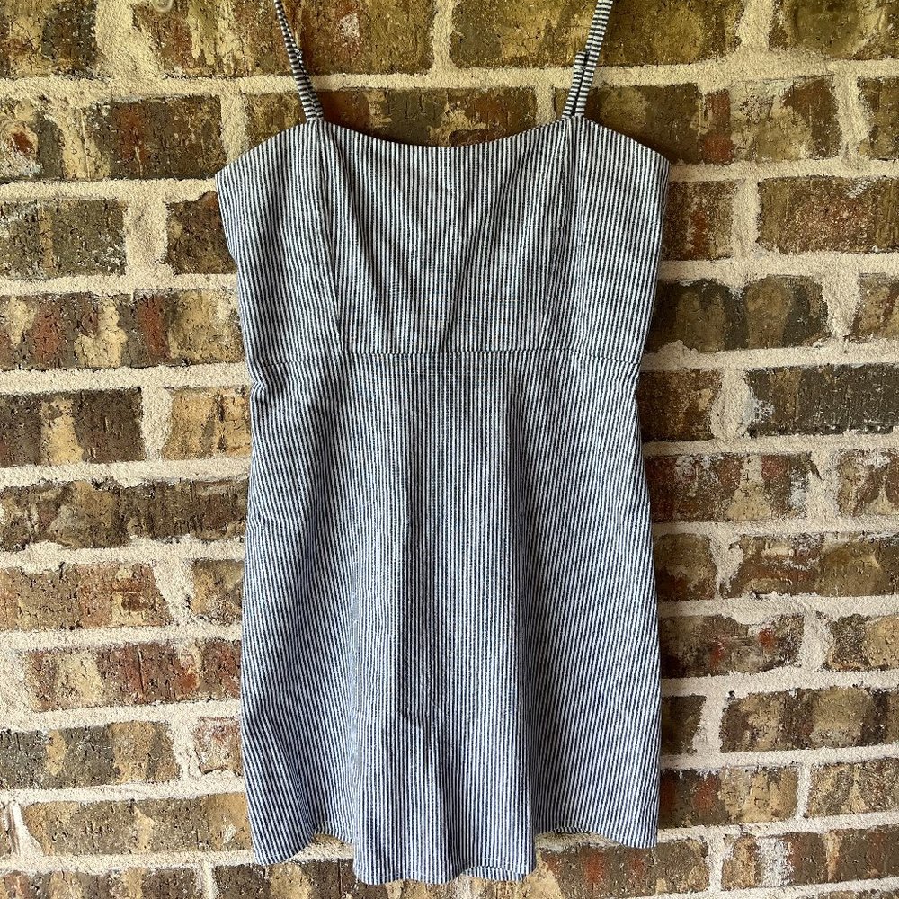 Brandy Melville Blue and White Stripe Dress